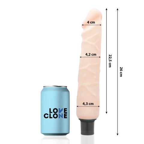 LoveClone Jansen 26 cm Samosmarujący model z wibracjami TPR
