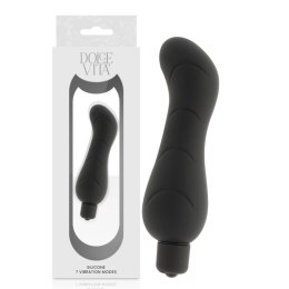 Dolce Vita G-Spot czarny silikonowy model 7 trybow 122x40mm