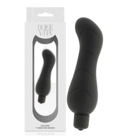 Dolce Vita G-Spot czarny silikonowy model 7 trybow 122x40mm