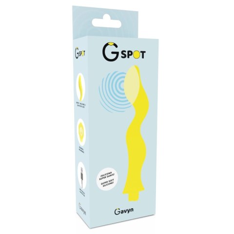 G-SPOT Gavyn Żołty - masażer do stymulacji punktu G, silikonowy, ładowalny