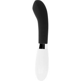 Glossy John Czarny - Wibrator silikonowy, 10 trybow, wodoodporny, 12 cm