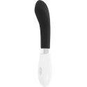 Glossy John Czarny - Wibrator silikonowy, 10 trybow, wodoodporny, 12 cm