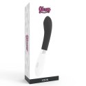 Glossy John Czarny - Wibrator silikonowy, 10 trybow, wodoodporny, 12 cm