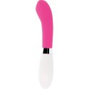 Glossy John - rożowy model wibrujący, silikonowy, 12 cm, 10 trybow
