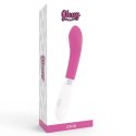 Glossy John - rożowy model wibrujący, silikonowy, 12 cm, 10 trybow