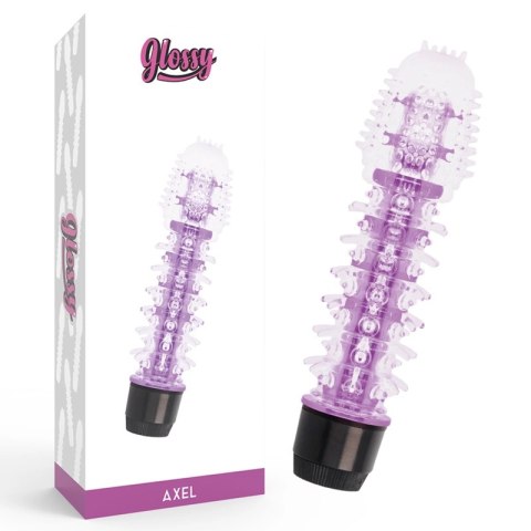 Glossy Osi Liliowy - wibrator wodoodporny z TPE, 14 cm