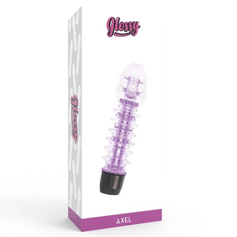 Glossy Osi Liliowy - wibrator wodoodporny z TPE, 14 cm