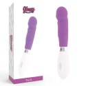 Glossy Paul Fioletowy - Wibrujący model silikonowy, 10 trybow, 12 cm