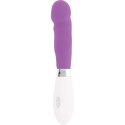 Glossy Paul Fioletowy - Wibrujący model silikonowy, 10 trybow, 12 cm