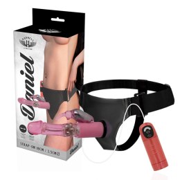 Harness Attraction Daniel - Uprząż z funkcją obrotu i wibracji 18 cm czarna
