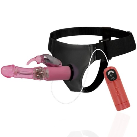 Harness Attraction Daniel - Uprząż z funkcją obrotu i wibracji 18 cm czarna