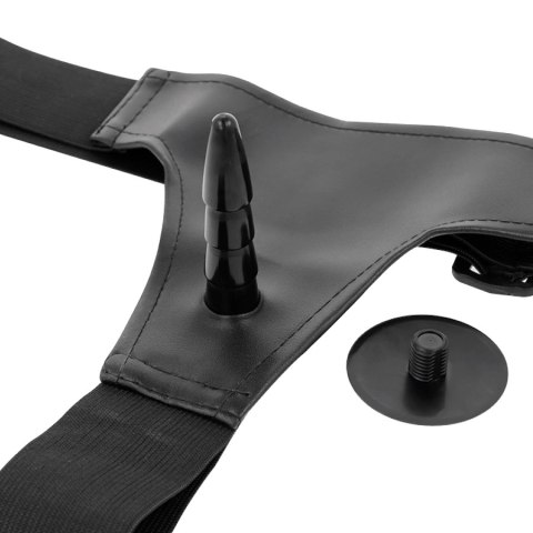 Harness Attraction Daniel - Uprząż z funkcją obrotu i wibracji 18 cm czarna