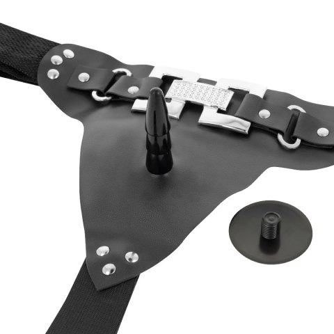 Harness Attraction Emmett - Pas z wibracją 16,5 cm, pasek regulowany