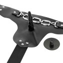 Harness Attraction George 19 cm - Zestaw Pasow z Wibrującym Modelem TPR