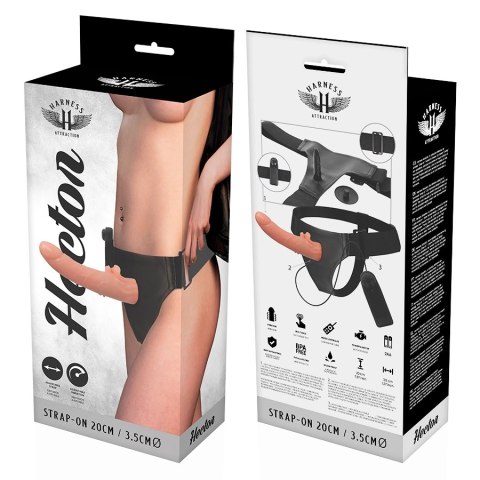Harness Attraction Hector - system uprzęży z obrotowym wibratorem 20 cm