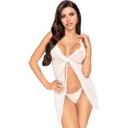 Penthouse Babydoll After Sunset biała S/M elegancka koronka