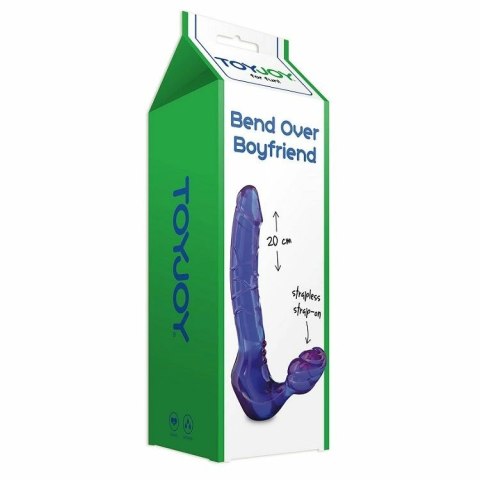 TOYJOY Strapless Strap-On silikonowy system podwojny 24 cm fioletowy