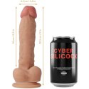 CYBERSILICOCK Magnus - Zestaw pas z silikonowym modelem i 3 pierścieniami, 20,5 cm