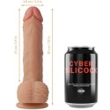 CyberSilicock Freeman System silikonowy 20 cm z uprzężą i 3 pierścieniami