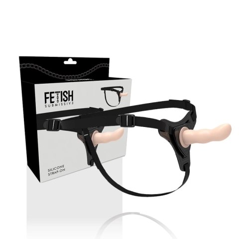 Fetish Submissive Harness silikonowy system punktu G 12,5 cm czarny