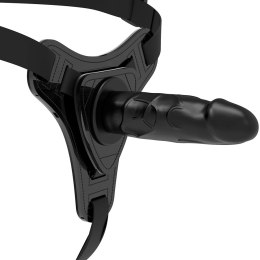 Fetish Submissive Uprząż silikonowa czarna 15 cm - uniwersalny rozmiar