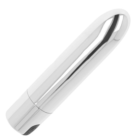 OHMAMA Srebrny Model Wibrujący 9,5 cm USB - 10 Trybow Pracy