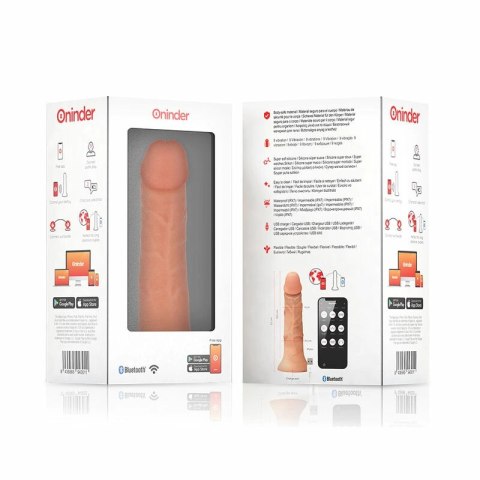 ONINDER Bogota Model Duży 22cm Silikonowy Wibrator 9 Trybow z Aplikacją