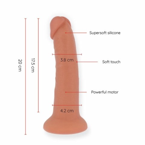 ONINDER Bogota Wibrator Silikonowy Średni 9 Trybow 20cm Naturalny APP