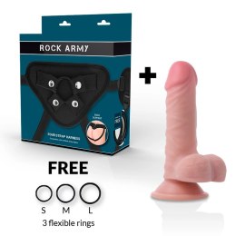 RockArmy Panzer Dual Density 17 cm - Zestaw uprząż + element intymny