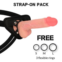 RockArmy Spitfire 21 cm - System intymny z uprzężą, silikon premium