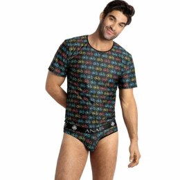 ANAIS MEN Benito T-shirt M czarny - elastyczny podkoszulek męski
