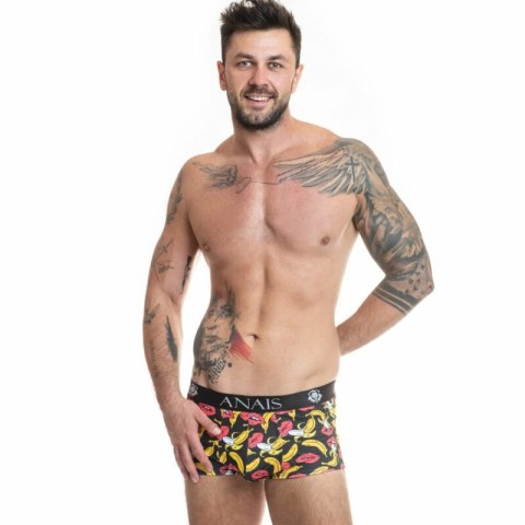 Anais Men Bokserki Bananowe S - Lycra, Sportowy Kroj, Bananowy Wzor