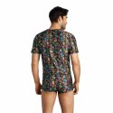 Anais Men Meksyk T-shirt S modalowy z motywem kwiatow i czaszek