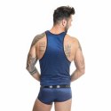 Anais Men Morski Top XL czarno-granatowy, bez rękawow, elastyczny