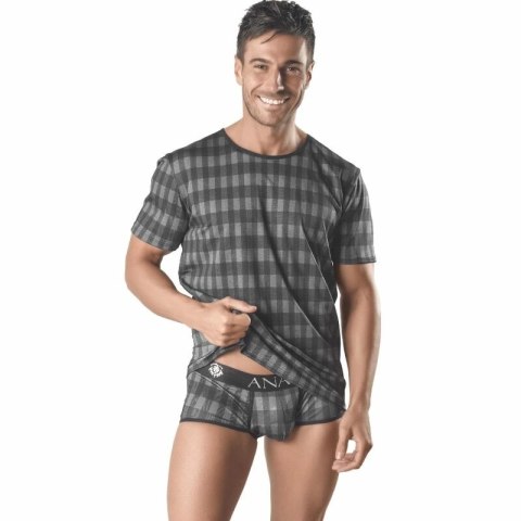 Anais Men T-shirt Aegis L - Kratka, Szarość, Dopasowany Fason