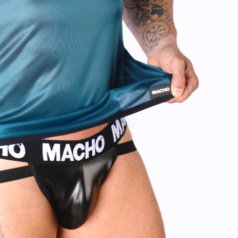 Macho T-shirt sportowy zielony S/M - lekki, szybkoschnący poliamid