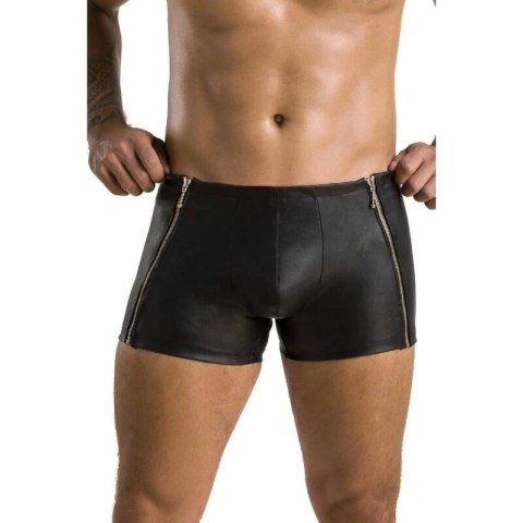 Passion 049 Spodenki damskie krotkie matowe czarne L/XL