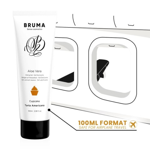 BRUMA Aloe Vera Żel nawilżający o smaku cupcake 100ml wodny