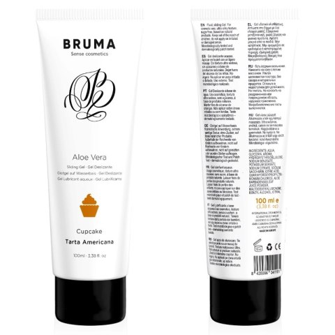 BRUMA Aloe Vera Żel nawilżający o smaku cupcake 100ml wodny
