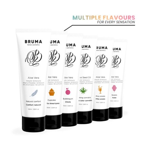 BRUMA Aloe Vera Żel nawilżający o smaku cupcake 100ml wodny