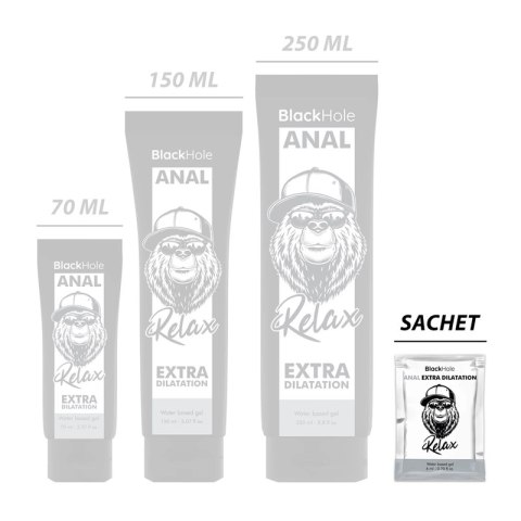 Black Hole Żel Rozluźniający na Bazie Wody 6 ml Bezzapachowy Jednorazowy
