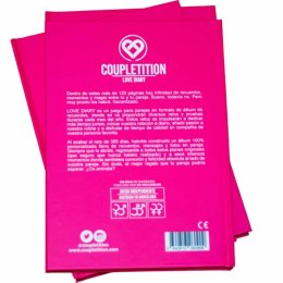 Coupletition Love Diary - Album wspomnień dla par, twarda oprawa, 136 stron