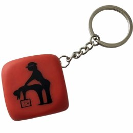 DIABLO PICANTE brelok czerwony kostka do gry 30mm kolekcjonerska