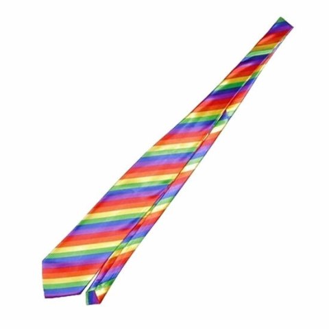 Diablo Picante Krawat Pride z Flagą LGBT - Kolorowy Akcent Imprezowy