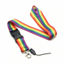 Diablo Picante PRIDE smycz z tęczową flagą - kolorowa, wytrzymała