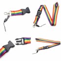 Diablo Picante PRIDE smycz z tęczową flagą - kolorowa, wytrzymała
