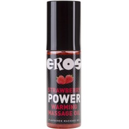 Eros Power Line Olejek Rozgrzewający do Masażu Truskawkowy 100ml