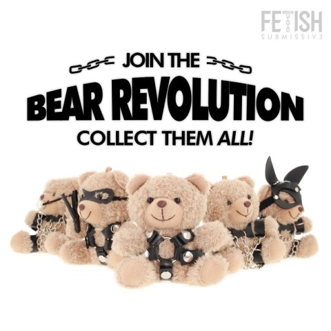 Fetish Submissive Bongo Teddy Bear Model 4 - kolekcjonerski pluszak z uprzężą