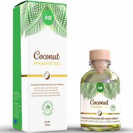 INTT Żel do masażu wegański kokosowy z efektem rozgrzewającym 30ml