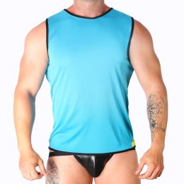 Macho T-shirt męski niebieski L/XL lekki, sportowy fason